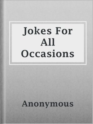 cover image of Jokes For All Occasions
